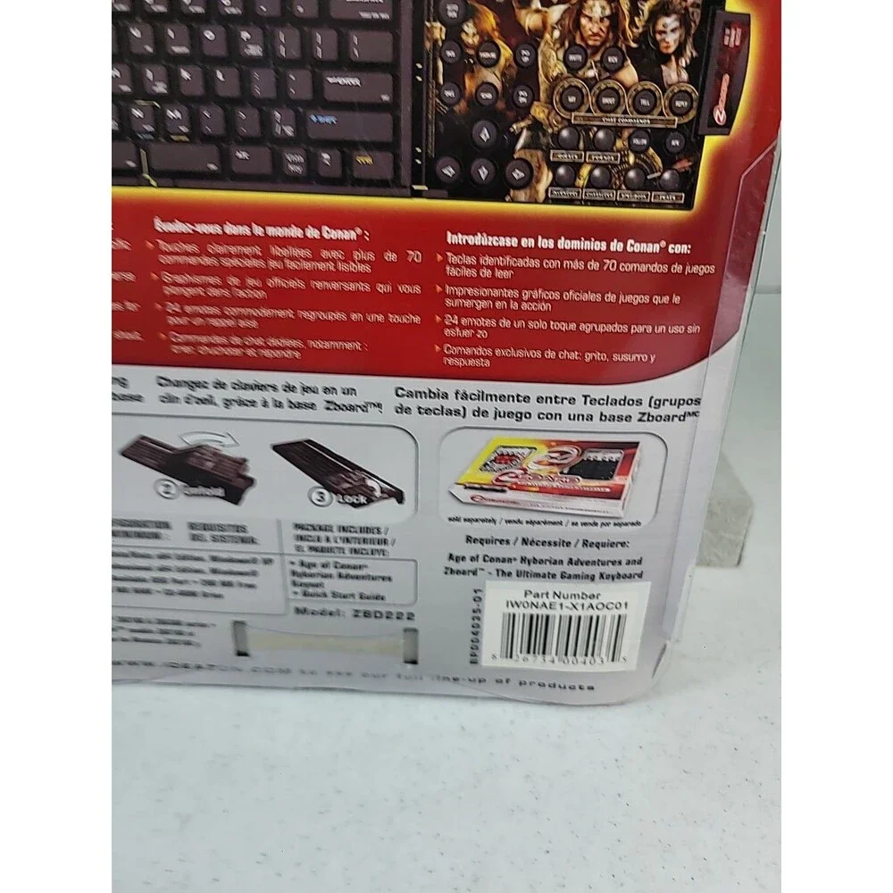 ZBoard Age of Conan Hydorian Limited Edition Gaming Keyset New Schwarzenegger